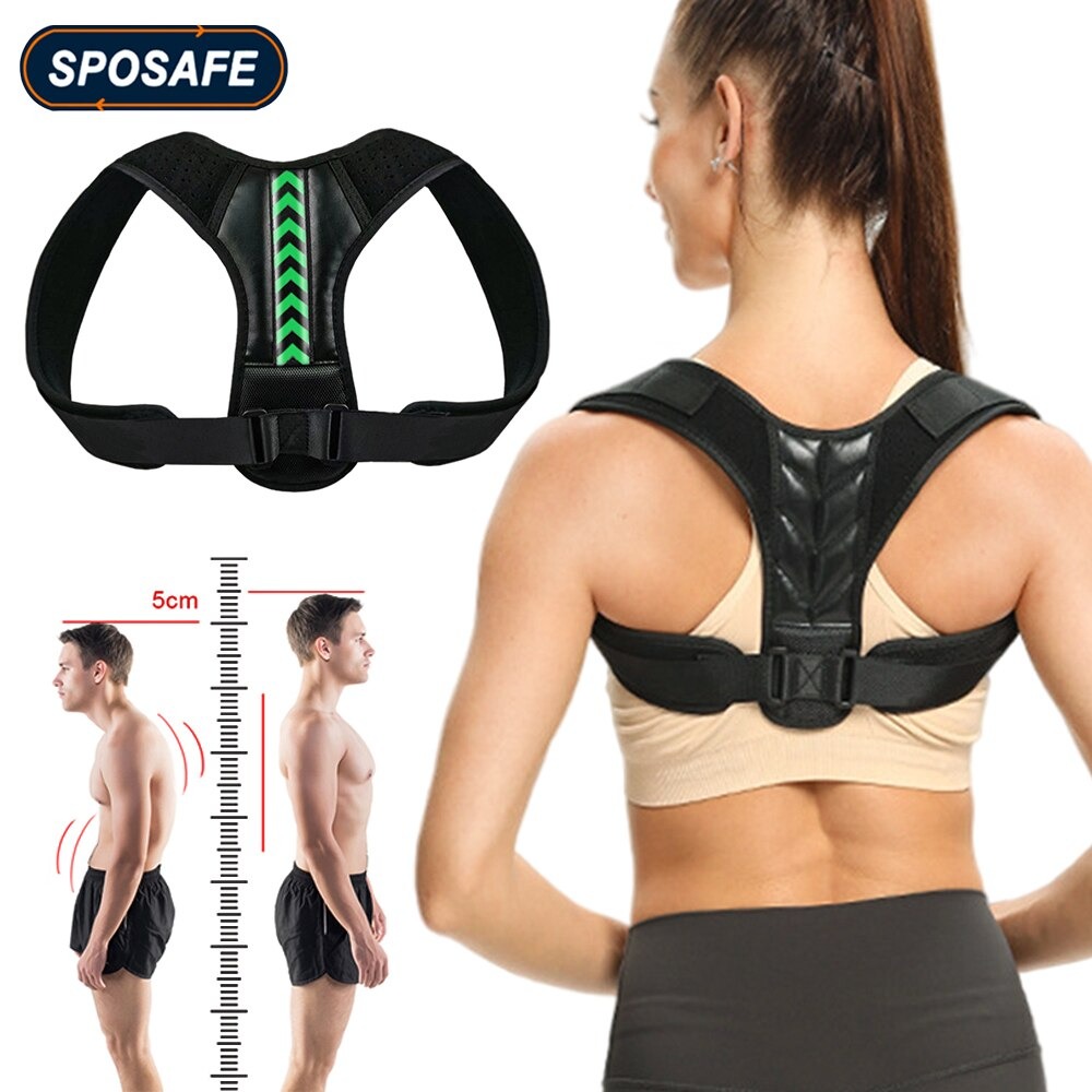 Posture Corrector Belt Back Brace Adjustable Straightener for Mid, Upper Spine Support Neck, Shoulder, Clavicle, Back Pain Relief