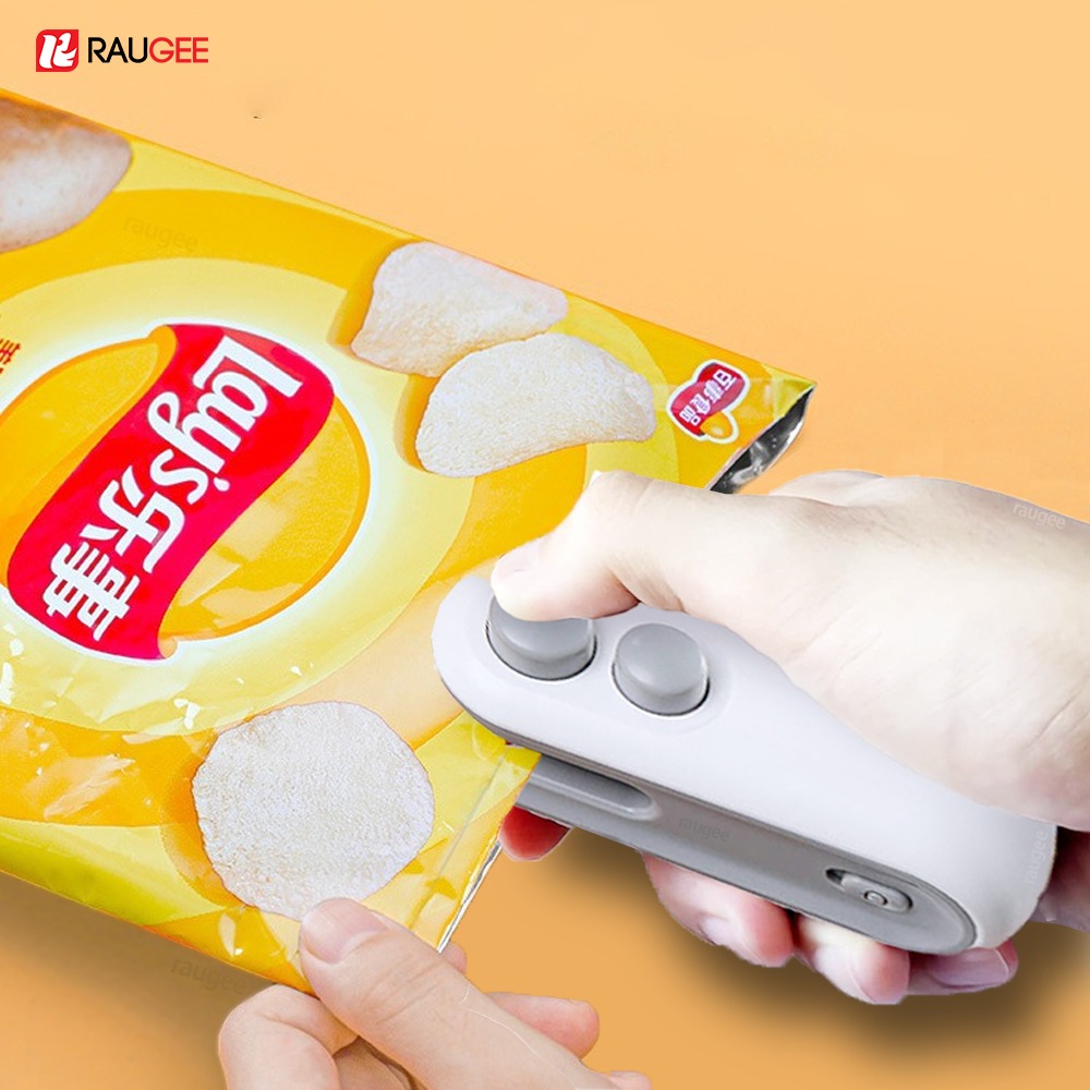 Mini Plastic Bag Sealer Rechargeable 2 in 1 Bag Heat Sealer with Cutter – Portable Thermal Sealer for Plastic Bags
